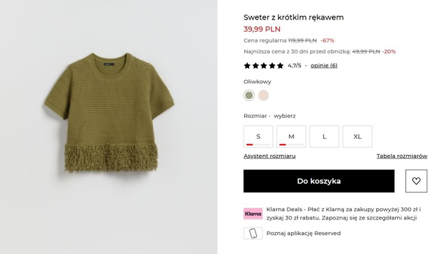 Sweter z Reserved