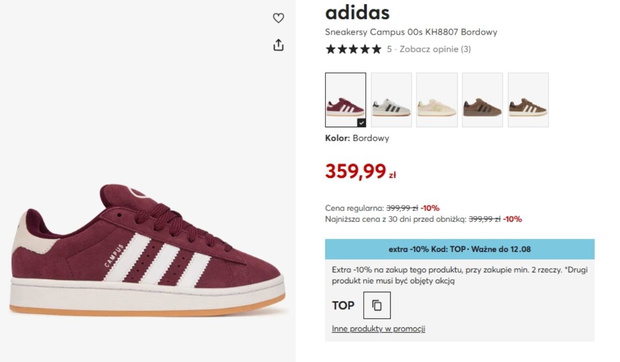 Sneakersy Adidas Campus