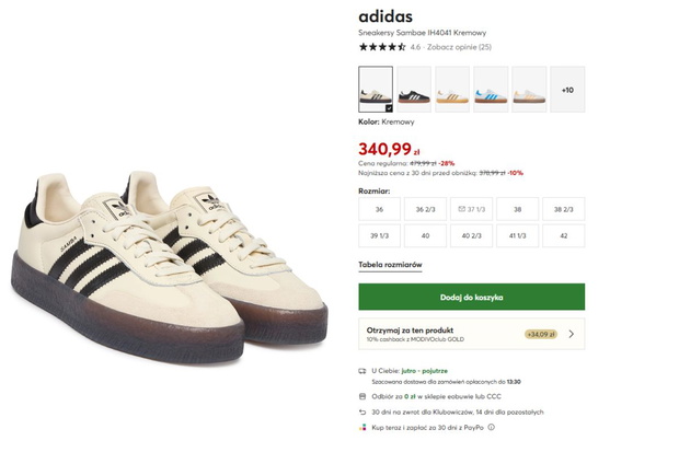 Adidas Samba na wyprzedaży