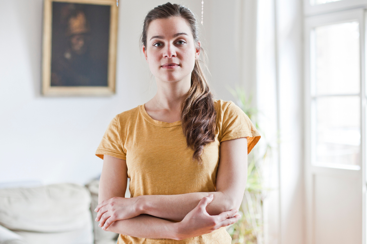pewna siebie kobieta