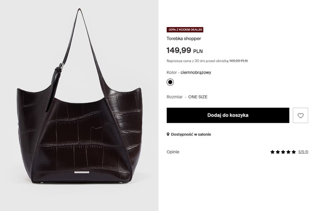 Shopperka z Mohito w kolorze dark chocolate