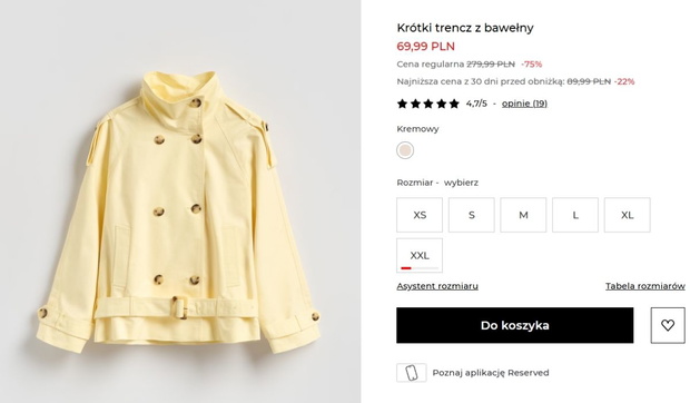 Trencz z Reserved 