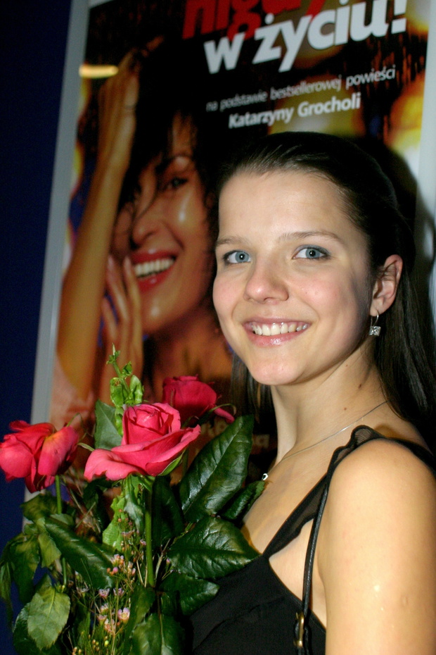 Joanna Jabłczyńska na premierze 