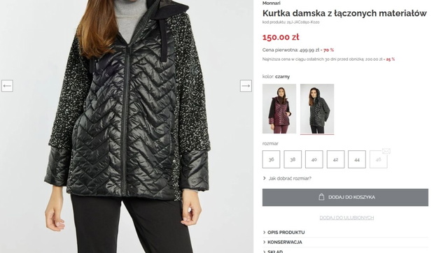 Kurtka z Monnari 