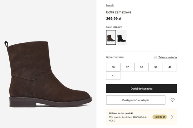 Brązowe botki Lasocki z CCC