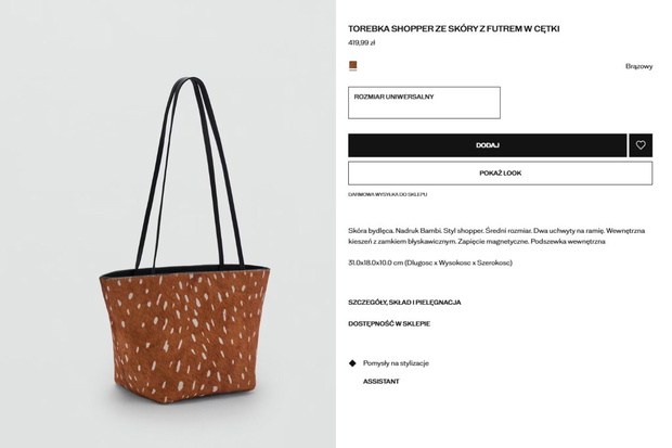 Bambi bag z Mango