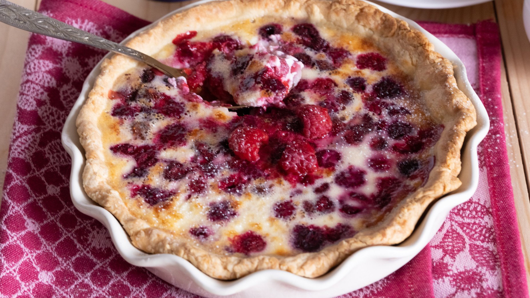 clafoutis z jesiennymi malinami
