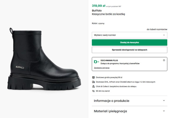 Klasyczne botki z Deichmanna