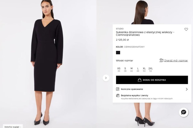 dzianinowa sukienka z Max Mara