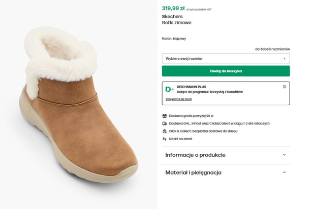 Ocieplane botki z Deichmanna