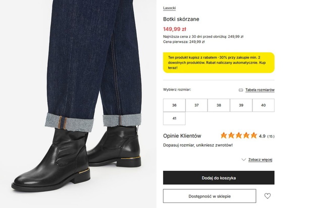Skórzane botki Lasocki z CCC