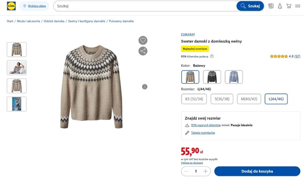 Sweter w skandynawskim stylu 