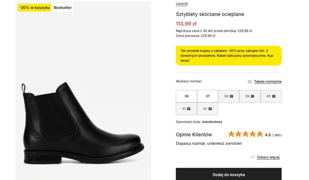 Skórzane botki Lasocki