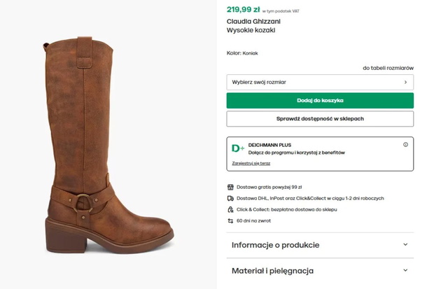 Koniakowe kozaki z Deichmanna