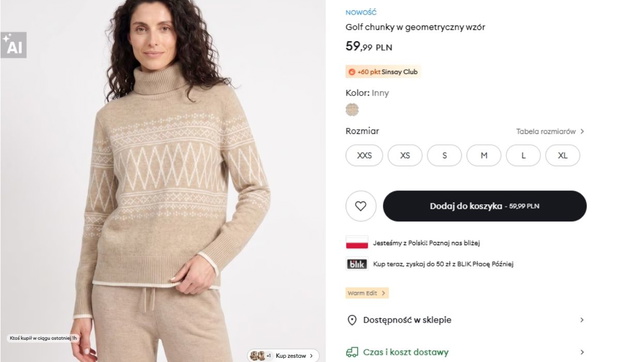 Sweter z Sinsay