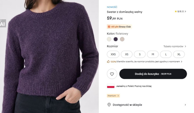 Sweter z Sinsay
