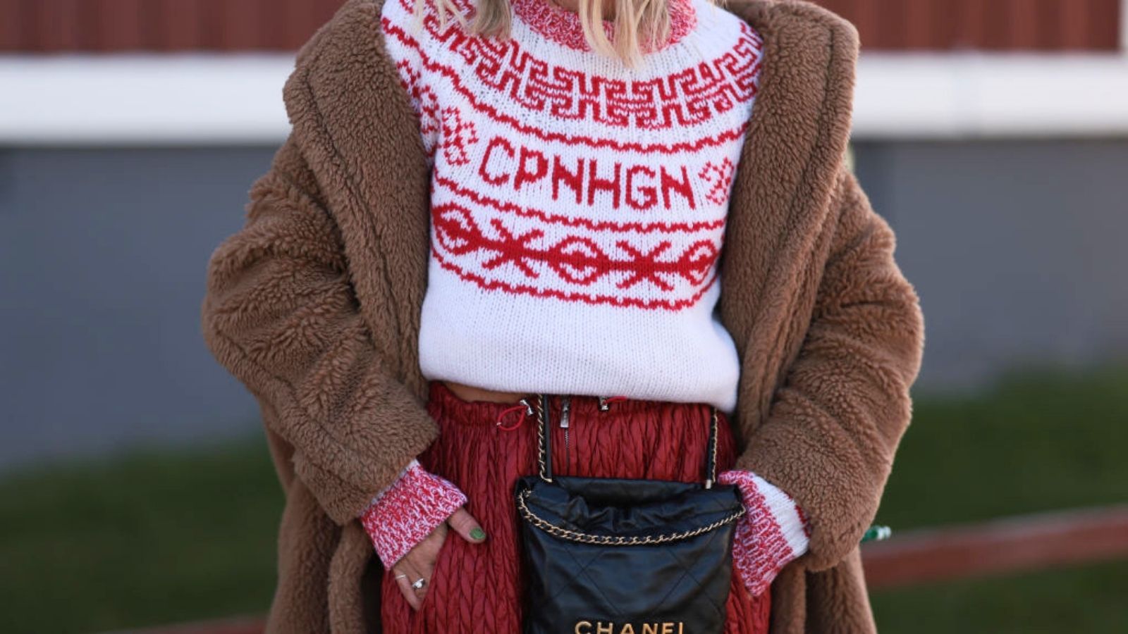 Sweter z norweskim wzorem