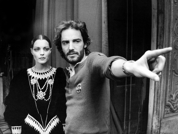 L' Important c'est d'aimer 1975 actress Romy Schneider anddirector Andrzej Zulawski on set of film The Main Thing Is to Love 1975
