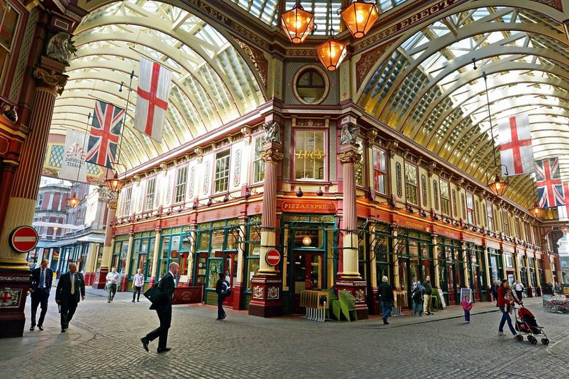 Leadenhall Market. Jeden z najstarszych target w Londynie, powstał w XIV wieku