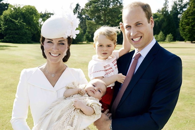 księżna Kate, książę William, księżniczka Charlotte, książę Geroge