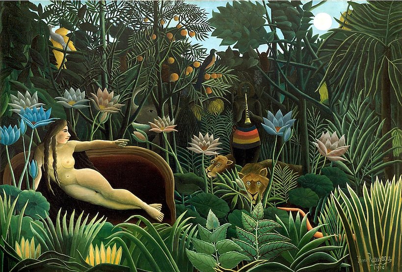 Celnika Henri Rousseau obraz „Sen", „Le Rêve" 1910 rok