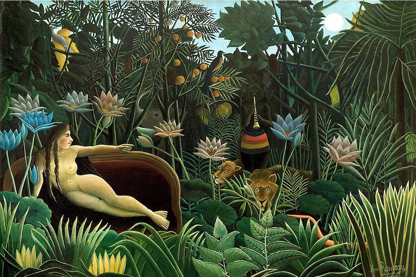 Celnika Henri Rousseau obraz „Sen", „Le Rêve" 1910 rok