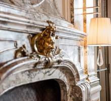 Restauracja w hotelu Le Meurice w Paryżu, projekt Philippe Starck.