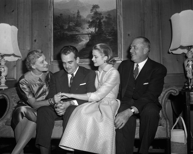 Grace Kelly Showing Everyone Her Ring