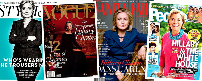 Hillary Clinton na okładkach gazet