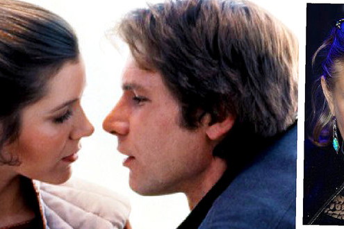 Carrie Fisher i Harrison Ford w "Gwiezdnych Wojnach: Imperium kontratakuje"