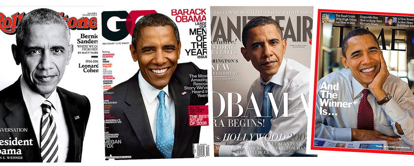 Okładki z Barackiem Obamą