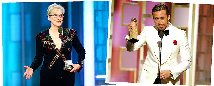 Meryl Streep, Ryan Gosling, Złote Globy 2017, Donald Trump