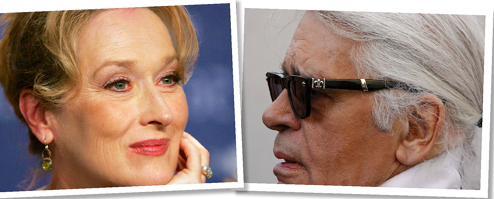 Meryl Streep i Karl Lagerfeld