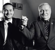 Lech Wałęsa i Jarosław Wałęsa
