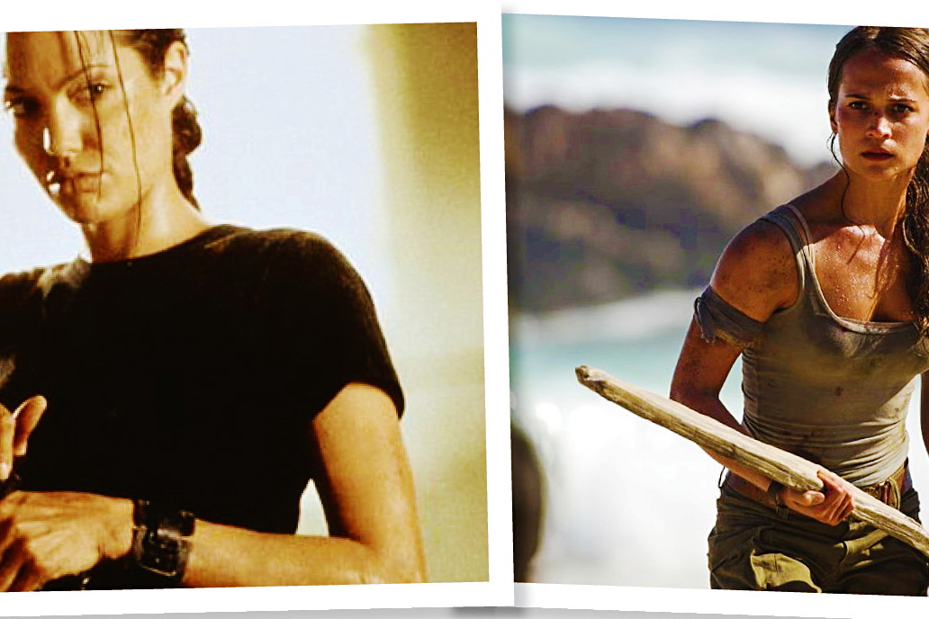 Angelina Jolie i Alicia Vikander jako Lara Croft