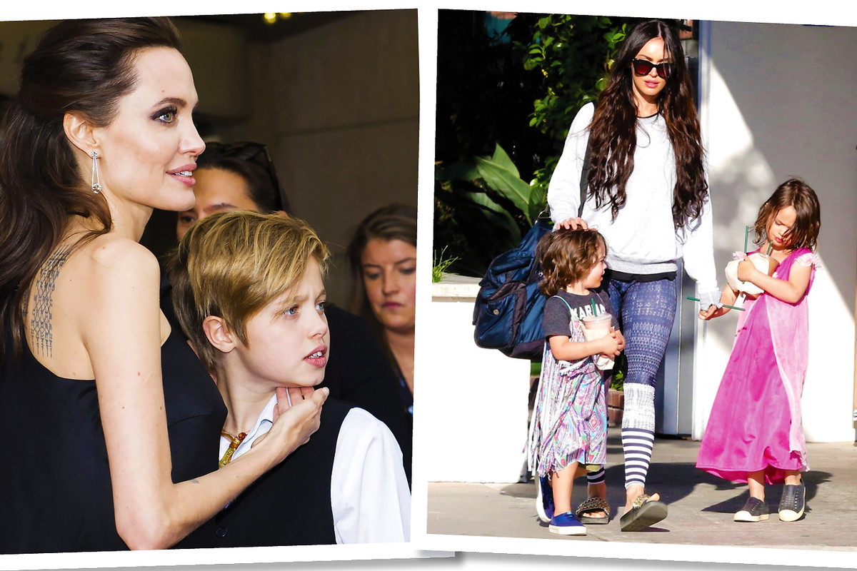 Angelina Jolie, Megan Fox z dziećmi