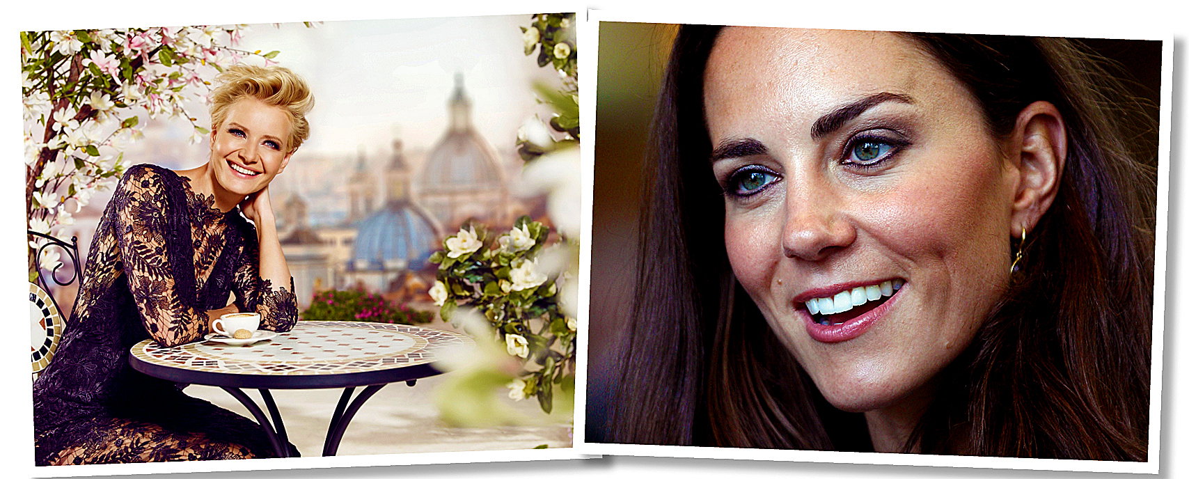 Małgorzata Kożuchowska i Kate Middleton