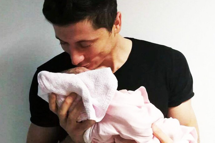 Robert Lewandowski, Anna Lewandowska, Klara Lewandowska