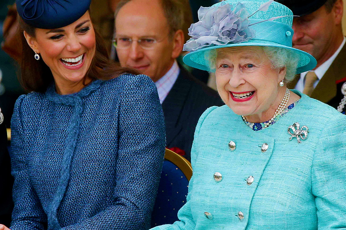 Elżbieta II, księżna Kate, Kate Middleton, królowa Elżbieta II