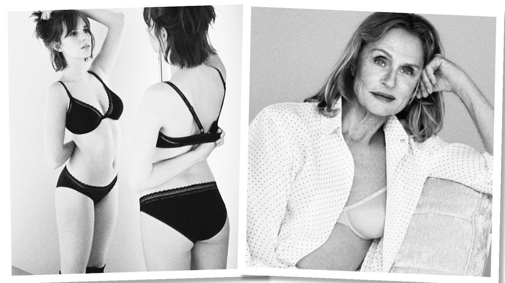 kampanii bielizny Calvin Klein, Lauren Hutton, córka Umy Thurman i Ethana Hawke, Mayi Thurman-Hawke
