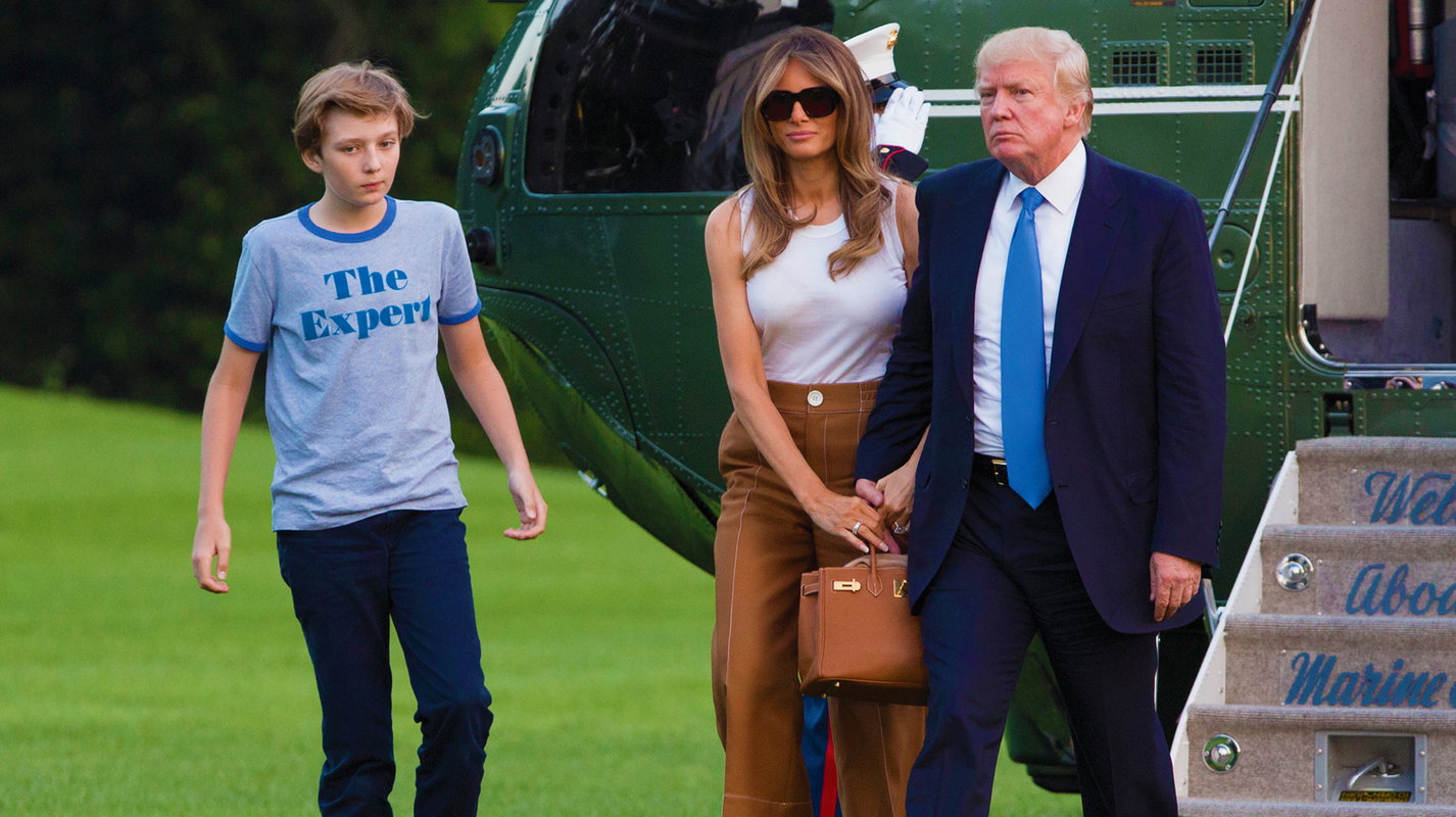 Melania i Barron Trump MT