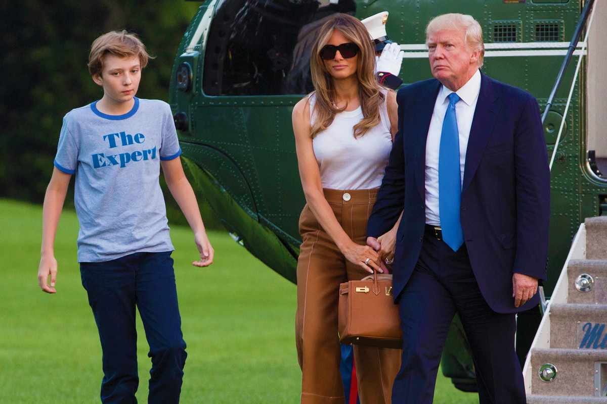 Melania i Barron Trump MT