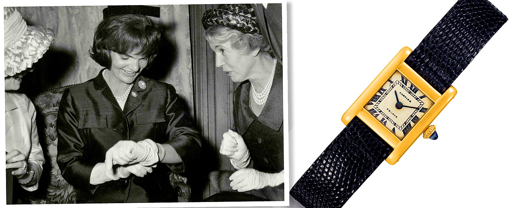 Jackie Kennedy zegarek od Cartiera