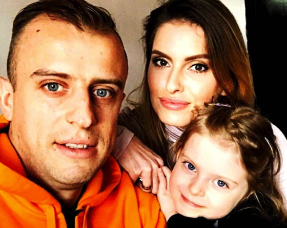 Dominika Grosicka, Kamil Grosicki z córką