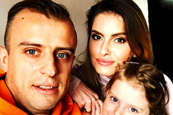 Dominika Grosicka, Kamil Grosicki z córką