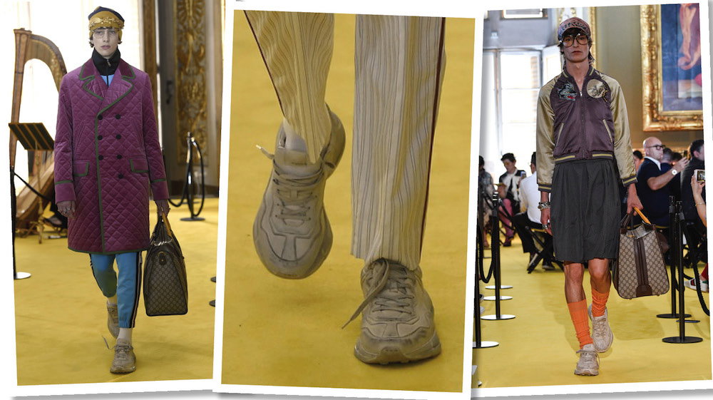 Trend brudne buty Gucci