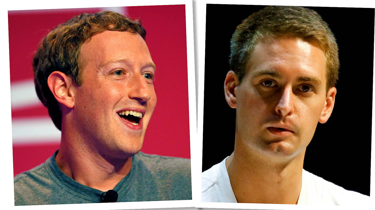 Mark Zuckerberg, Even Spiegel, Facebook, Snapchat, main topic