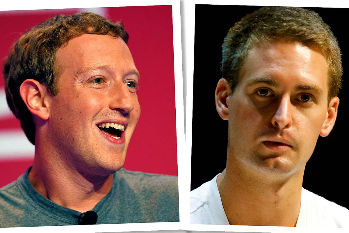 Mark Zuckerberg, Even Spiegel, Facebook, Snapchat, main topic