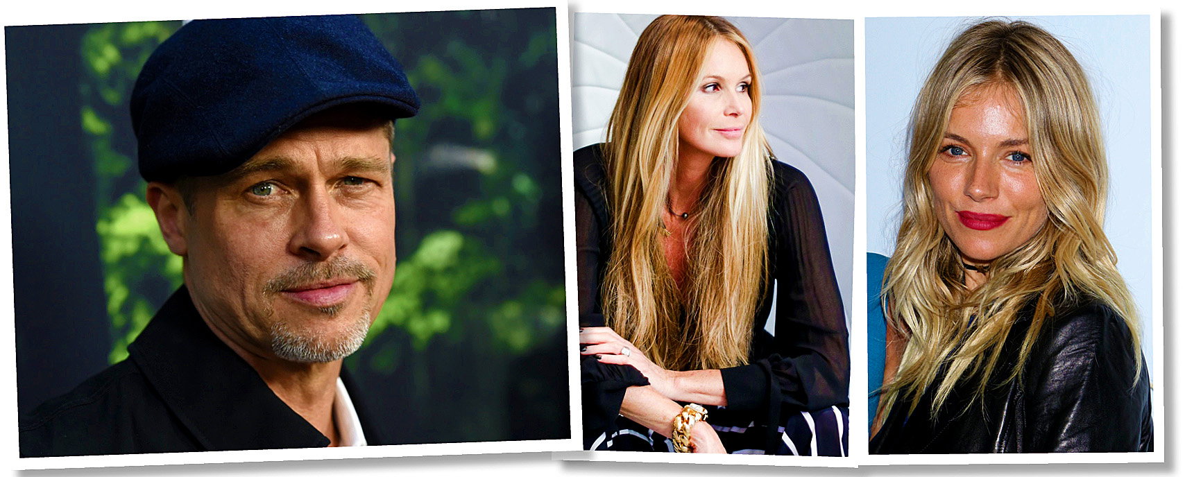 Brad Pitt, Elle Macpherson, Sienna Miller