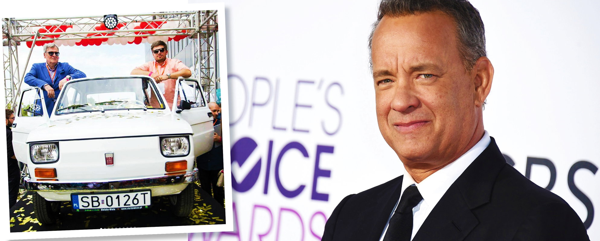Tom Hanks, maluch, fiat 126p